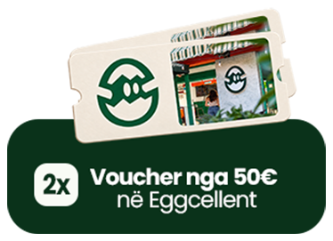 2 voucher nga 50 euro në Eggcellent